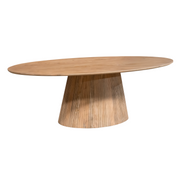 Eettafel Solana 240 cm Naturel Ovaal 240x120x76 cm-Eettafels-Starfurn