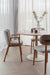 Eettafel Steven MDF Beige Ø110x74 cm