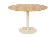 Eettafel Steven MDF Beige Ø110x74 cm-Eettafels-Creating Home