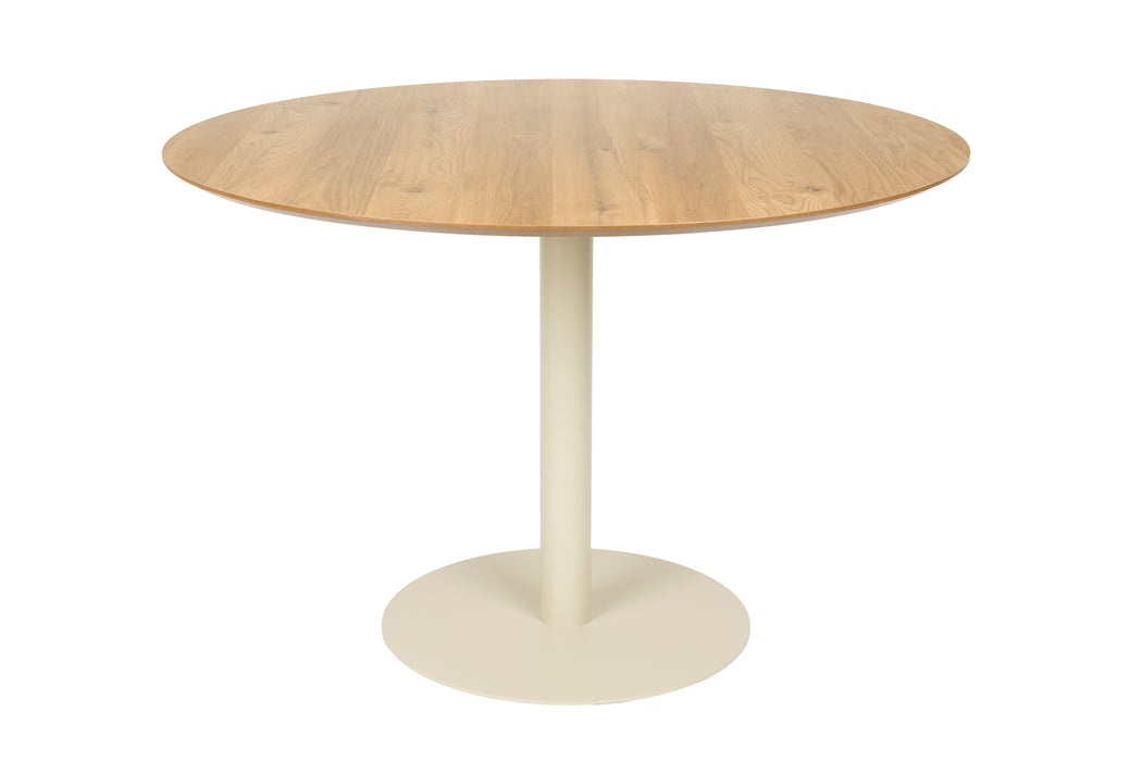 Eettafel Steven MDF Beige Ø110x74 cm-Eettafels-Creating Home