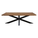 Eettafel Sturdy Spider Mangohout Naturel 160x90x76 cm-Eettafels-Livingfurn