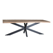 Eettafel Sturdy Spider Mangohout Naturel 240x100x76 cm-Eettafels-Livingfurn