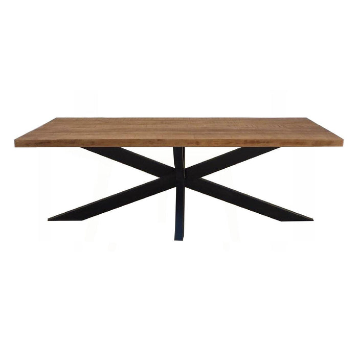 Eettafel Sturdy Spider Mangohout Naturel-Eettafels-Livingfurn