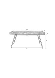 Eettafel Suri Teak Hout Naturel 200x90 cm-Eettafels-Creating Home