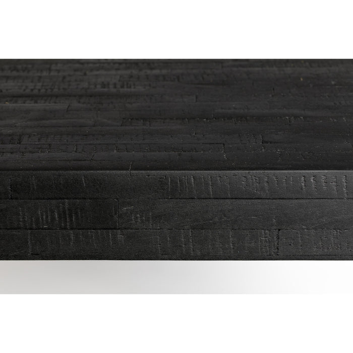 Eettafel Suri Teak Hout Zwart 160x78 cm-Eettafels-Creating Home