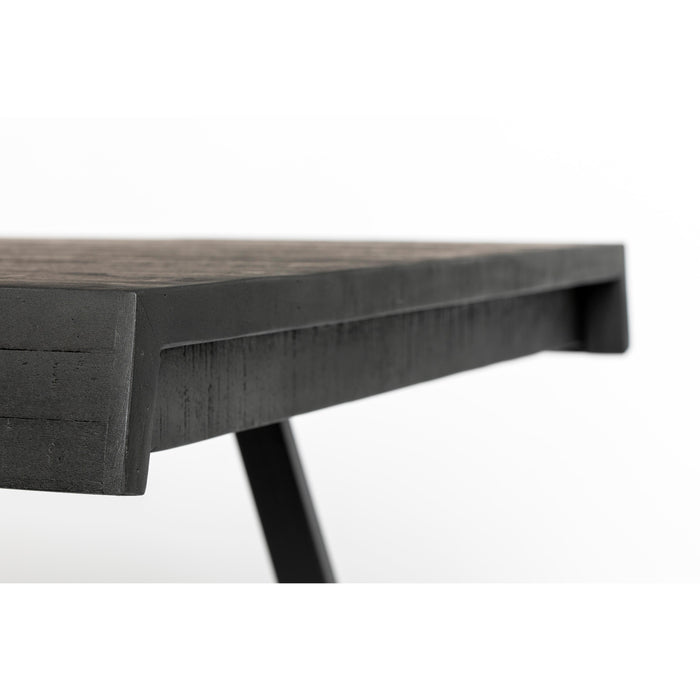 Eettafel Suri Teak Hout Zwart 180x90 cm-Eettafels-Creating Home