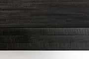 Eettafel Suri Teak Hout Zwart 180x90 cm-Eettafels-Creating Home