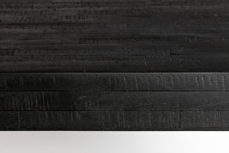 Eettafel Suri Teak Hout Zwart 180x90 cm-Eettafels-Creating Home