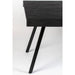 Eettafel Suri Teak Hout Zwart 200x90 cm-Eettafels-Creating Home
