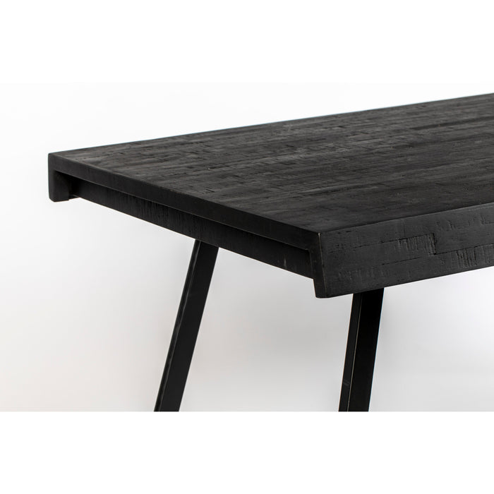Eettafel Suri Teak Hout Zwart 200x90 cm-Eettafels-Creating Home