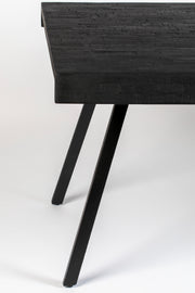 Eettafel Suri Teak Hout Zwart 200x90 cm-Eettafels-Creating Home