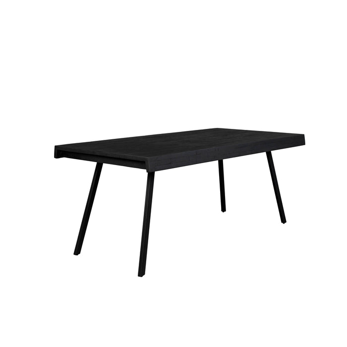 Eettafel Suri Teak Hout Zwart 220x100 cm-Eettafels-Creating Home