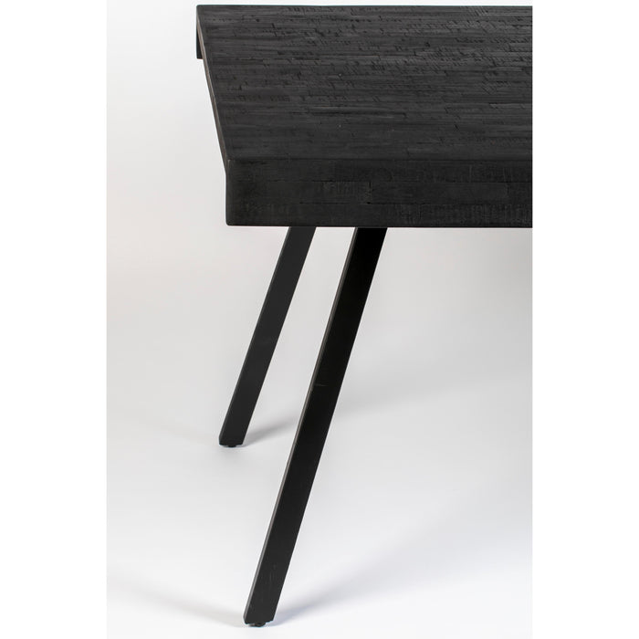 Eettafel Suri Teak Hout Zwart 220x100 cm-Eettafels-Creating Home