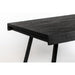Eettafel Suri Teak Hout Zwart 220x100 cm-Eettafels-Creating Home