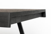 Eettafel Suri Teak Hout Zwart 220x100 cm-Eettafels-Creating Home