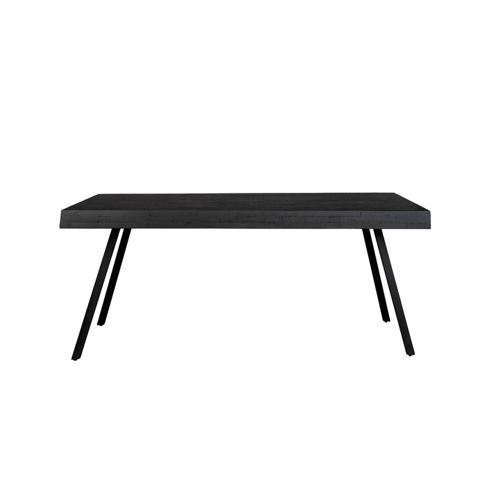 Eettafel Suri Teak Hout Zwart 220x100 cm-Eettafels-Creating Home