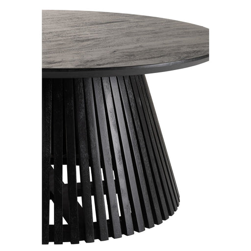 Eettafel Tafel Vincent Mangohout Zwart M 80x80x39.5 cm-Eettafels-J-Line