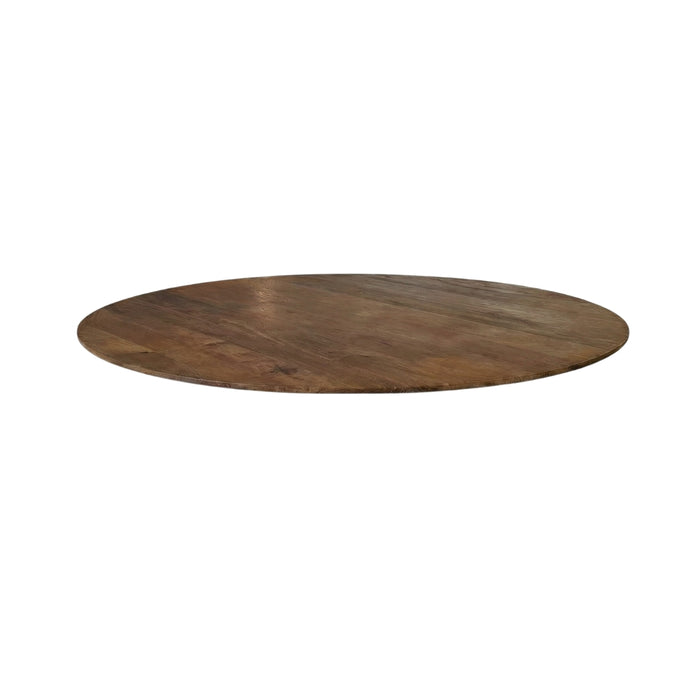 Eettafel Tafelblad Rond Mangohout Nature Smooth 130x130 18094434-Ronde tafelbladen-LABEL51