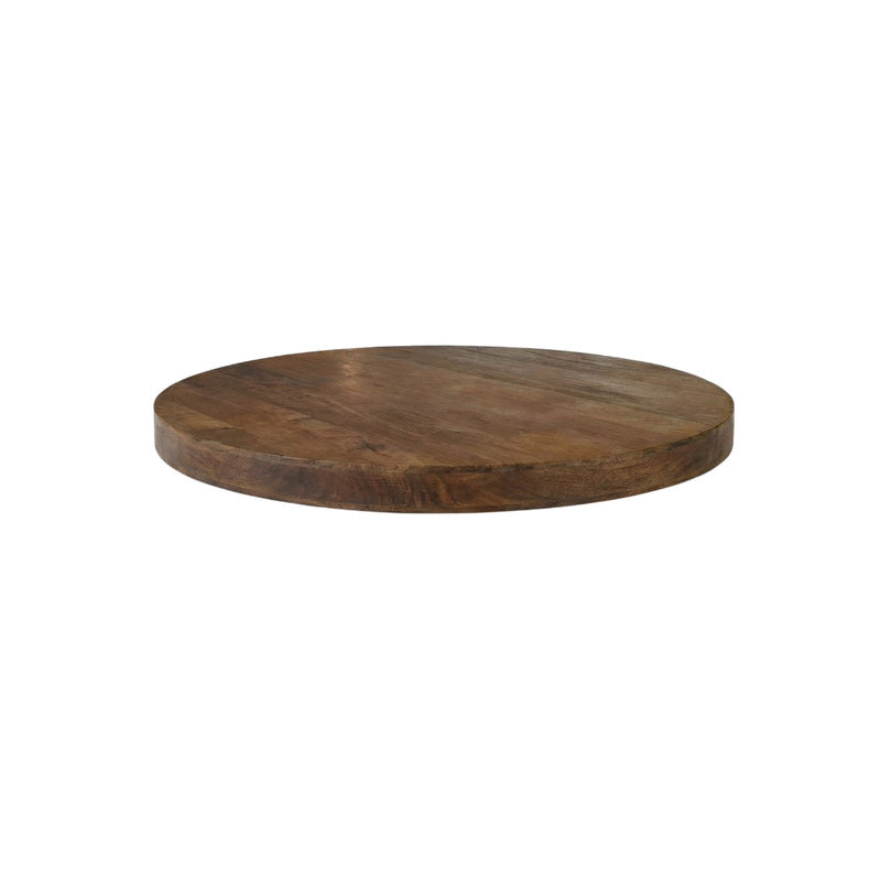 Eettafel Tafelblad Rond Mangohout Nature smooth 110x110x5 cm-Ronde tafelbladen-LABEL51