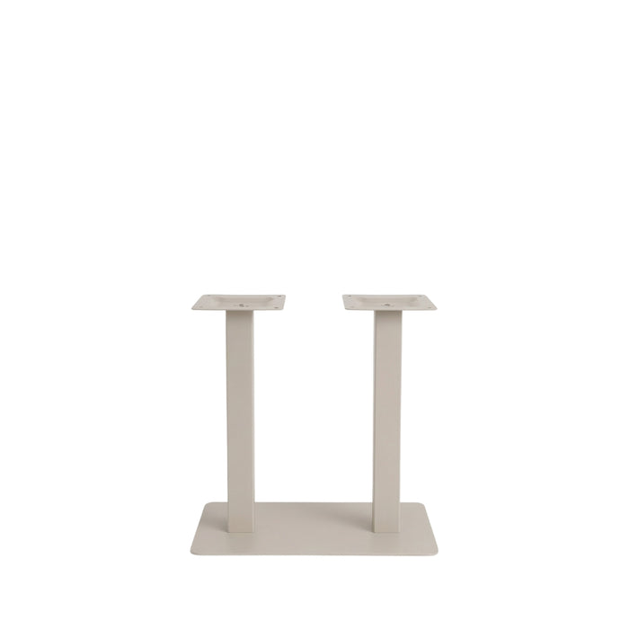 Eettafel Tafelpoot Dubbel Metaal Beige-Eettafels-LABEL51
