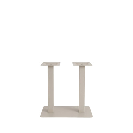 Eettafel Tafelpoot Dubbel Metaal Beige-Eettafels-LABEL51