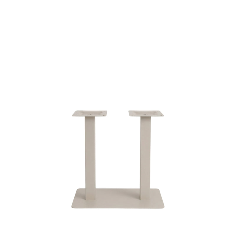 Eettafel Tafelpoot Dubbel Metaal Taupe 70x40x72 cm-Tafelpoten-LABEL51