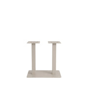 Eettafel Tafelpoot Dubbel Metaal Taupe 70x40x72 cm-Tafelpoten-LABEL51
