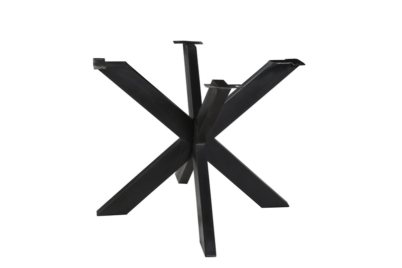 Eettafel Tafelpoot Spider Zwart 125 cm 125x125x72 cm-Tafelpoten-Livingfurn