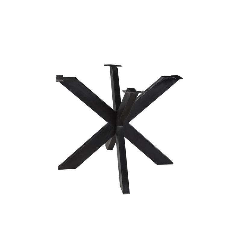 Eettafel Tafelpoot Spider Zwart 125 cm 125x125x72 cm-Tafelpoten-Livingfurn
