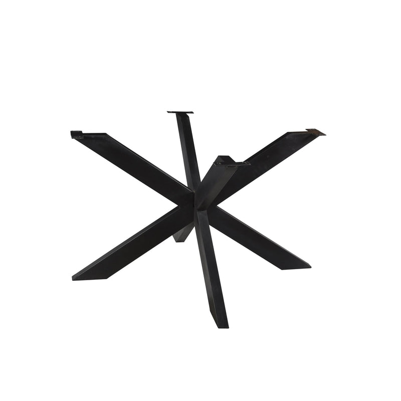 Eettafel Tafelpoot Spider Zwart 170x80 cm-Tafelpoten-Livingfurn
