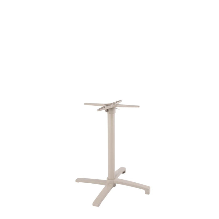 Eettafel Tafelpoot Vouwbaar Metaal Beige-Eettafels-LABEL51