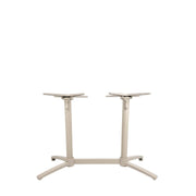 Eettafel Tafelpoot Vouwbaar Metaal Taupe-Tafelpoten-LABEL51