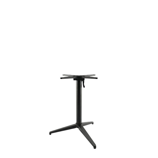 Eettafel Tafelpoot Vouwbaar Metaal Zwart-Eettafels-LABEL51