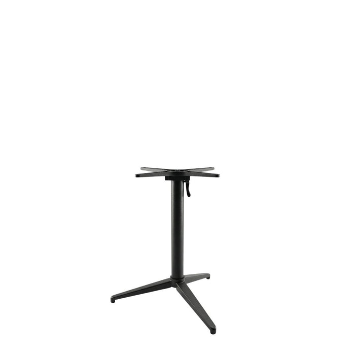 Eettafel Tafelpoot Vouwbaar Metaal Zwart-Eettafels-LABEL51