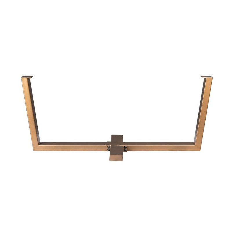 Eettafel Tafelpoten Brons Metaal 180x80 cm-Eettafels-Starfurn
