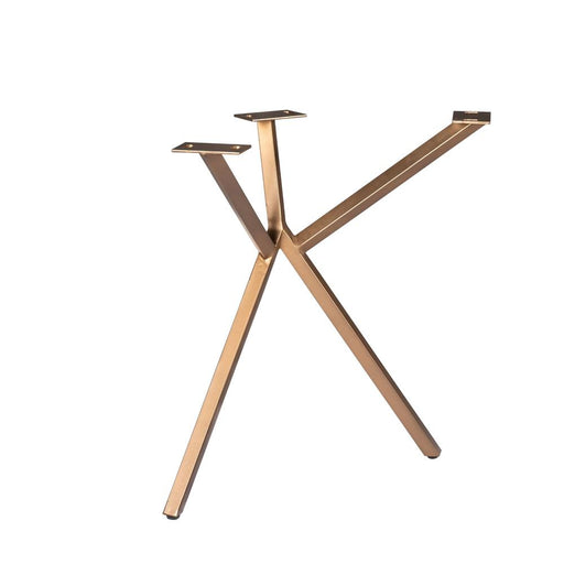 Eettafel Tafelpoten Brons Metaal 53x71 cm-Eettafels-Starfurn