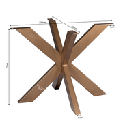Eettafel Tafelpoten Brons Metaal 70 cm STF 70x70x73 cm STF-0015-Eettafels-Starfurn