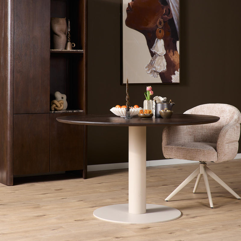 Eettafel Tafelpoten Zand Metaal 70 cm STF 70x70x73 cm STF-0007-Eettafels-Starfurn