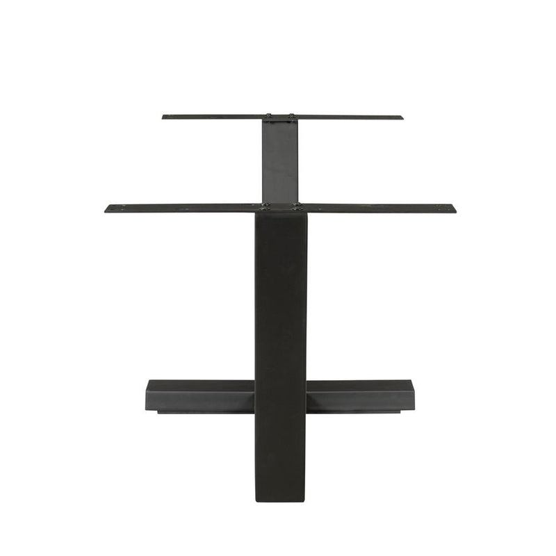 Eettafel Tafelpoten Zwart Metaal 180x80 cm-Eettafels-Starfurn