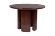 Eettafel Timo MDF Rood 110 cm – hoofdfoto