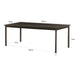 Eettafel Tobago Eikenhout fineer Bruin 220x90 cm-Eettafels-Livingfurn