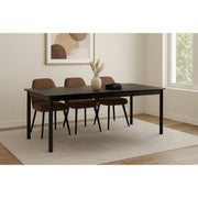 Eettafel Tobago Eikenhout fineer Bruin 220x90 cm-Eettafels-Livingfurn