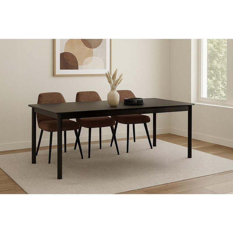 Eettafel Tobago Eikenhout fineer Bruin 220x90 cm-Eettafels-Livingfurn