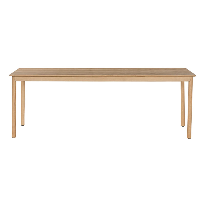 Eettafel Tobago Eikenhout fineer Naturel hout 220x90 cm-Eettafels-Livingfurn