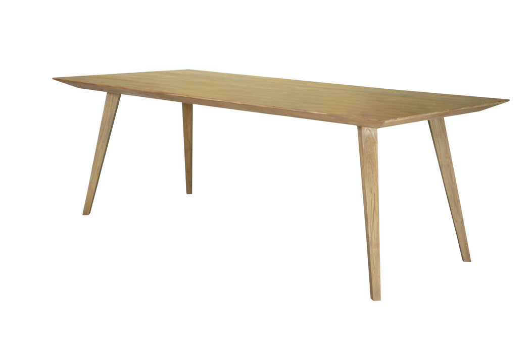 Eettafel Tomar Teakhout Naturel hout 220x100 cm-Eettafels-Livingfurn