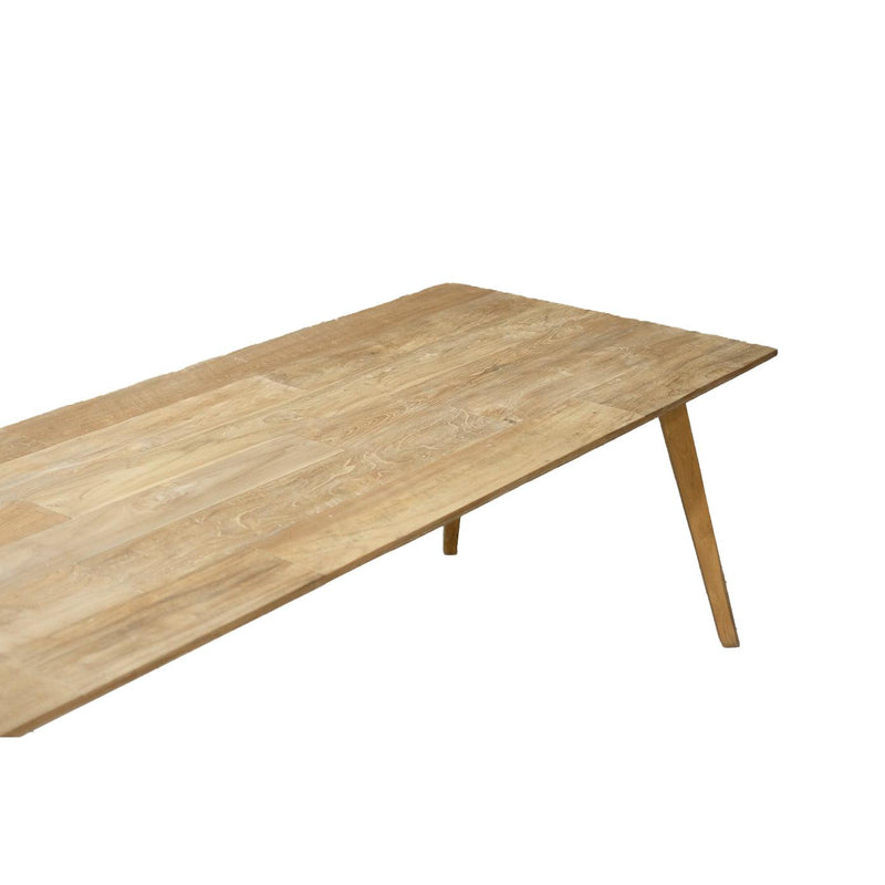 Eettafel Tomar Teakhout Naturel hout 220x100 cm-Eettafels-Livingfurn