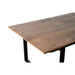 Eettafel Valdez Mangohout Naturel hout 200x100 cm-Eettafels-Livingfurn