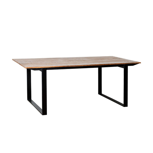 Eettafel Valdez Mangohout Naturel hout 200x100 cm-Eettafels-Livingfurn
