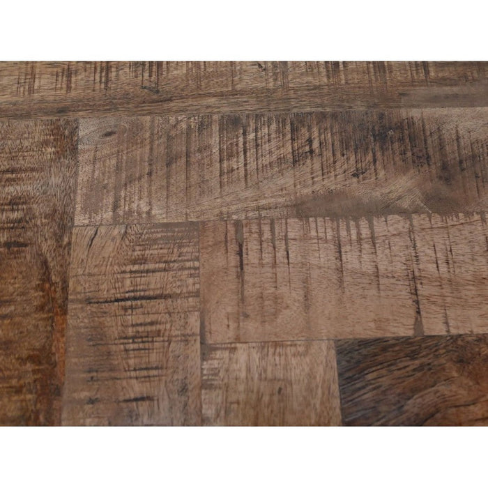 Eettafel Verona ovaal - 220x110x76 - naturel - Mangohout/metaal-Eettafels-HSM Collection