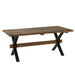 Eettafel Verouderd hout bruin-Eettafels-J-Line